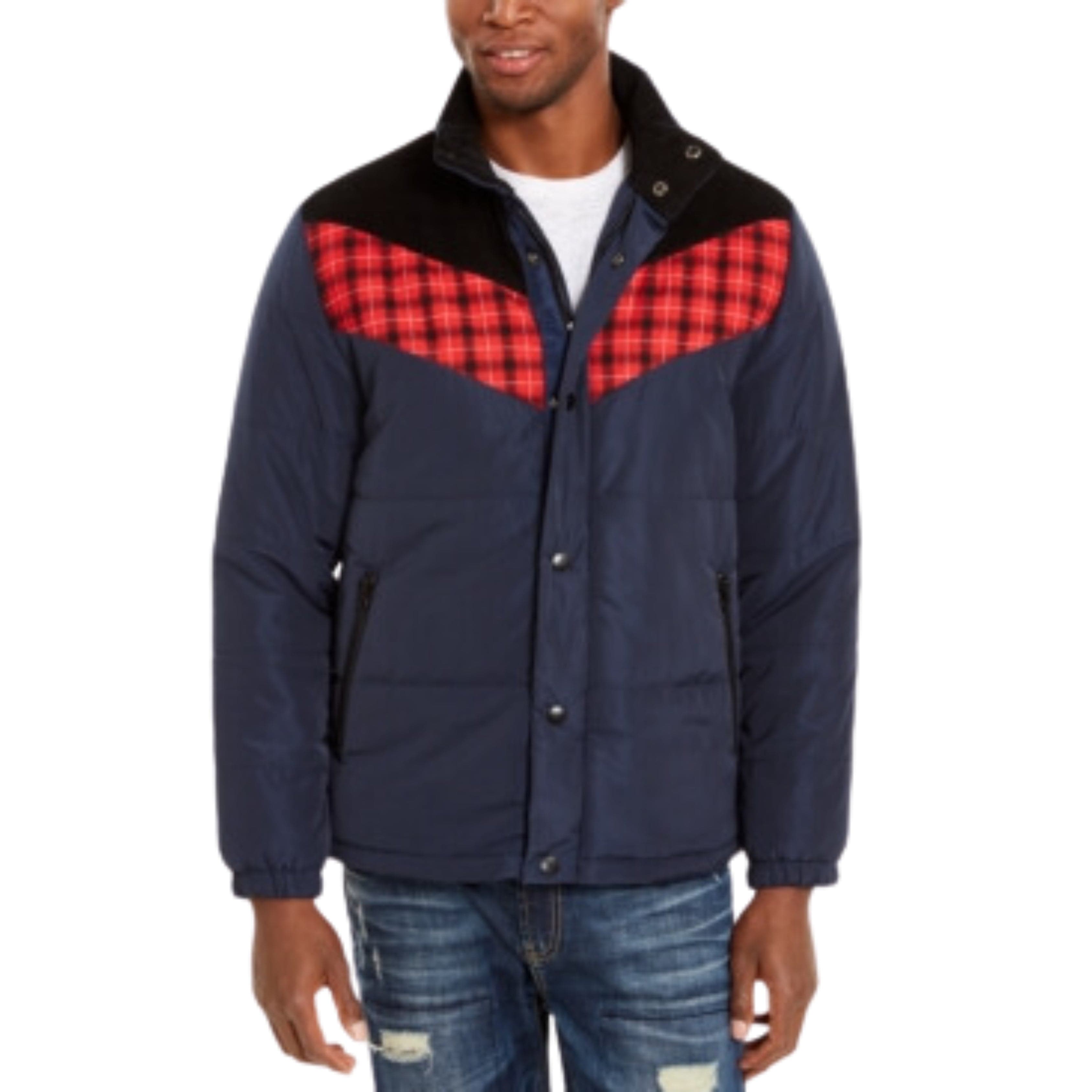 Colour block puffer jacket mens hotsell