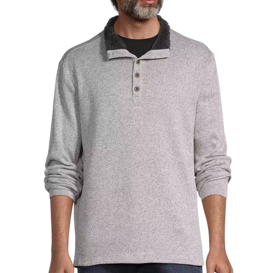 AMERICAN THREADS Mens Tops AMERICAN THREADS - Sherpa Lined Long Sleeve Mock Neck Top