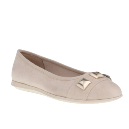ANNE KLEIN Womens Shoes 39.5 / Beige ANNE KLEIN - Studded Comfort Flat