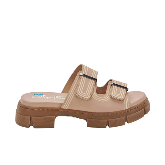 AQUA COLLEGE Womens Shoes 40 / Beige AQUA COLLEGE - Waterproof Open Toe Slide Slipper