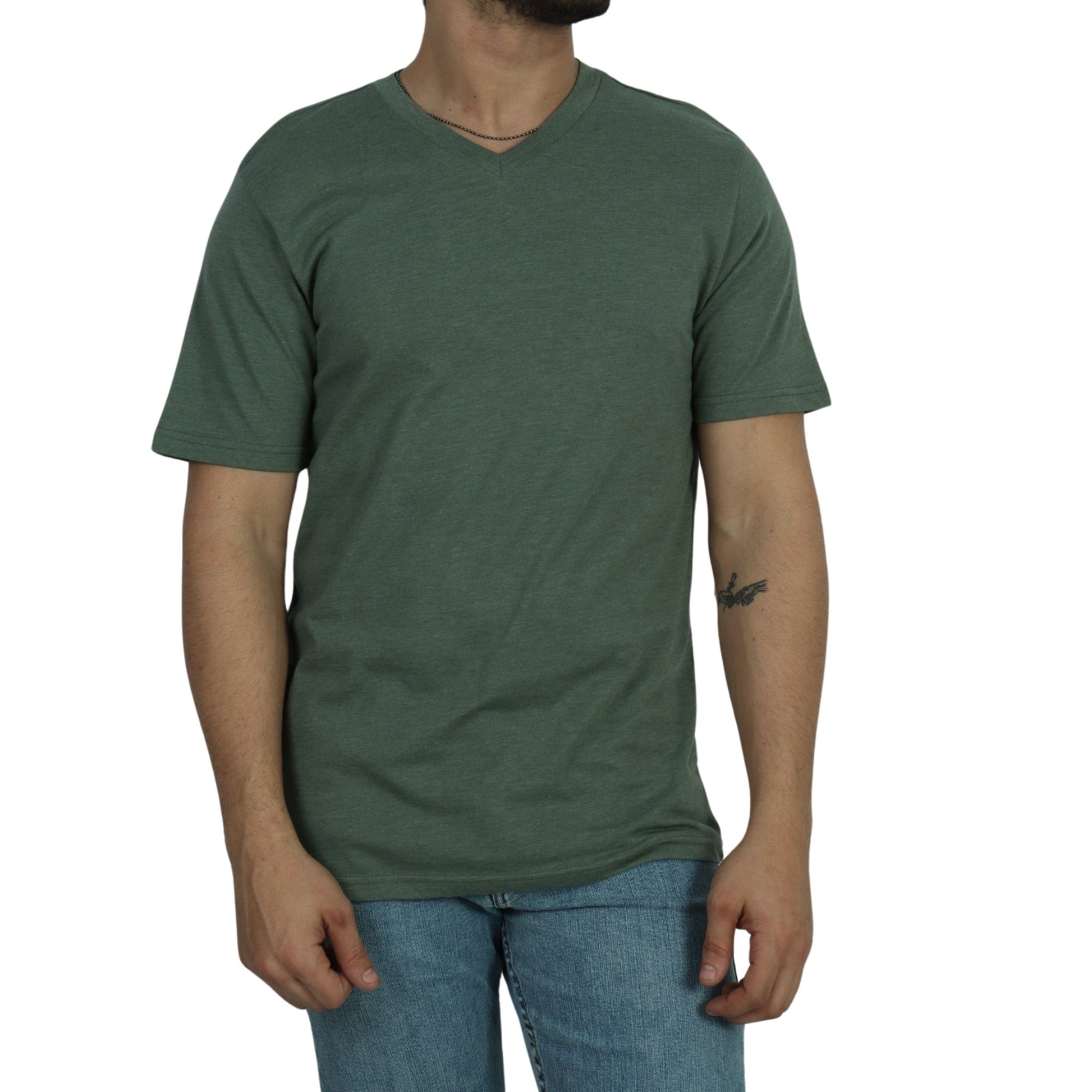 ARIZONA Mens Tops S / Green ARIZONA - V Neck Top