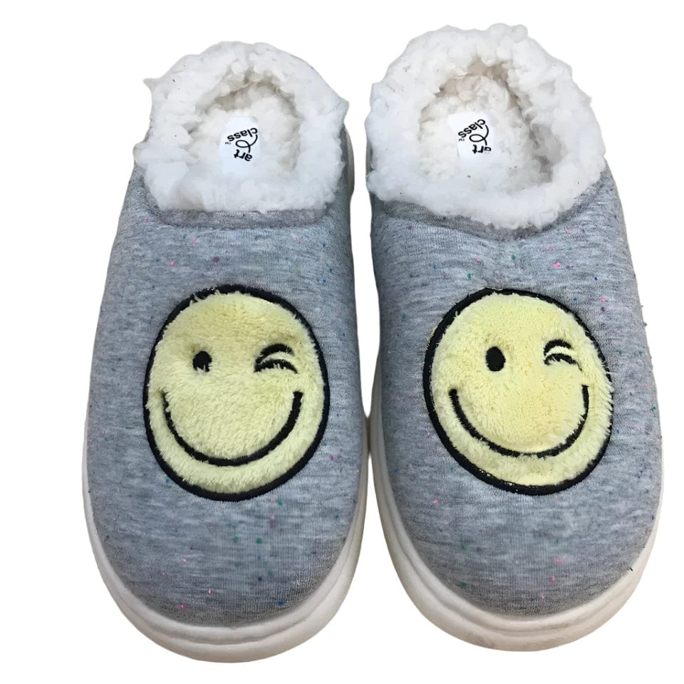 ART CLASS Kids Shoes 33 / Grey ART CLASS - Percy Wink Smiley Face slipper