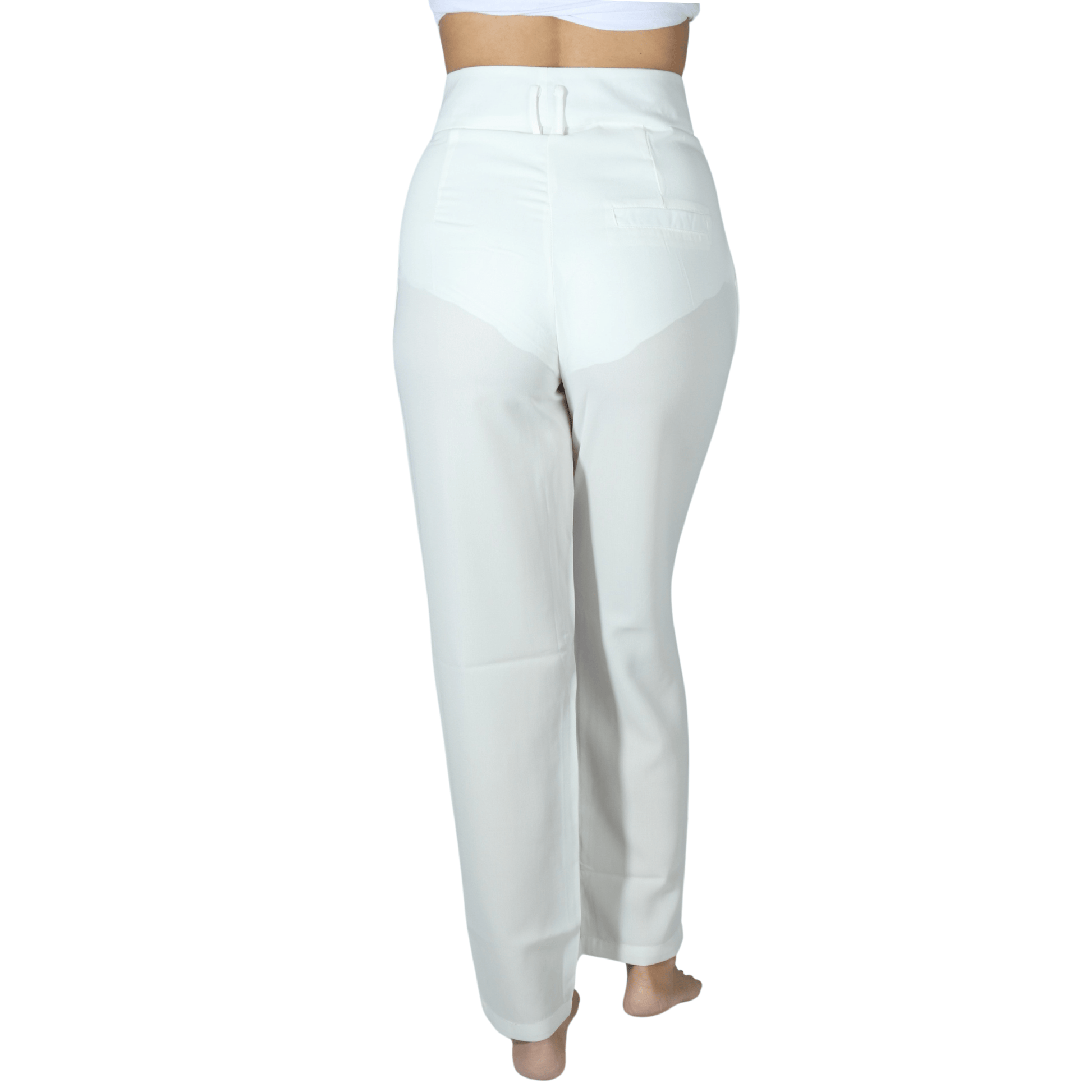 ART LOVE Womens Bottoms S / White / 27 ART LOVE - Straight leg pants