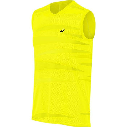 ASICS Mens sports L / Yellow ASICS - Lind All Over Tank Top