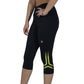 ASICS Womens sports S / Black ASICS - Zippered Hem Capri Legging