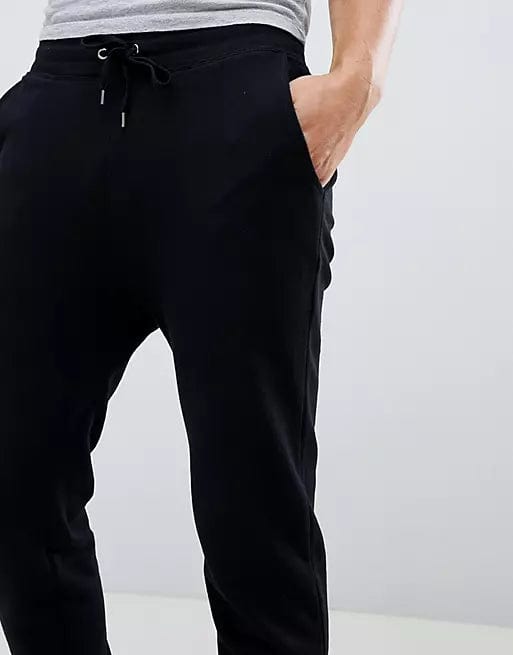 ASOS Mens Bottoms S / Black ASOS -  Skinny Sweatpants In Black