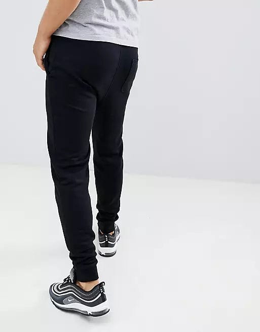 ASOS Mens Bottoms S / Black ASOS -  Skinny Sweatpants In Black