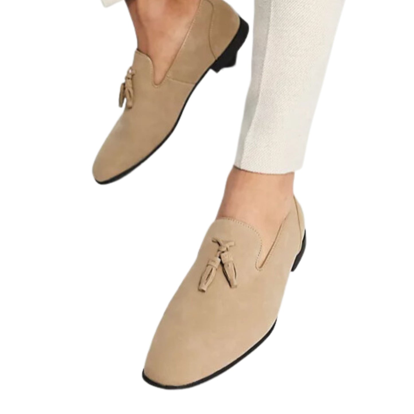 ASOS Mens Shoes ASOS -  Loafers in stone faux suede
