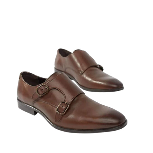 ASOS Mens Shoes 41 / Brown ASOS - Monk shoes leather