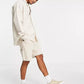 ASOS Mens Tops XXXL / Off-White ASOS -  90s Oversized Linen Shirt In Ecru