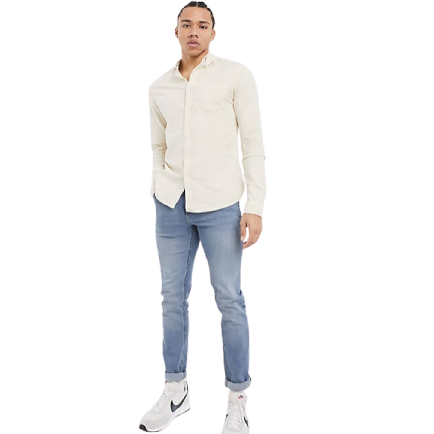 ASOS Mens Tops ASOS -  Slim Fit Yarn Dye Oxford Shirt