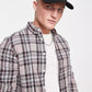 ASOS Mens Tops ASOS - Stretch Slim Plaid Shirt