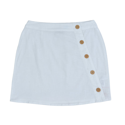 ASOS Womens Bottoms S / White ASOS - Designed With Buttons Skirt
