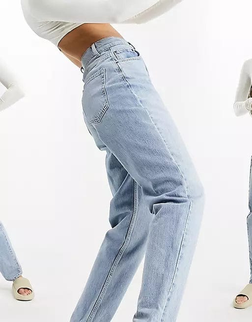 ASOS Womens Bottoms XS / Blue ASOS - High Rise 'Slouchy' Mom Jeans