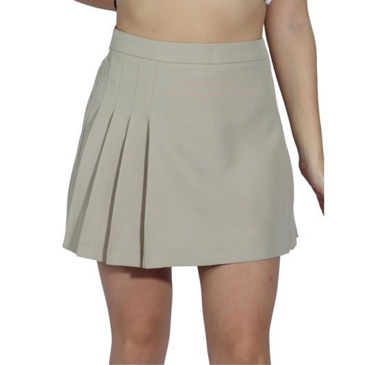 ASOS Womens Bottoms L / Beige ASOS - Side Zipper Skirt