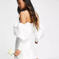 ASOS Womens Dress ASOS -  Puff Sleeve Off Shoulder Mini edding dress -
