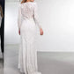 ASOS Womens Dress M / White ASOS -  Selena Embellished Placement Wedding Dress