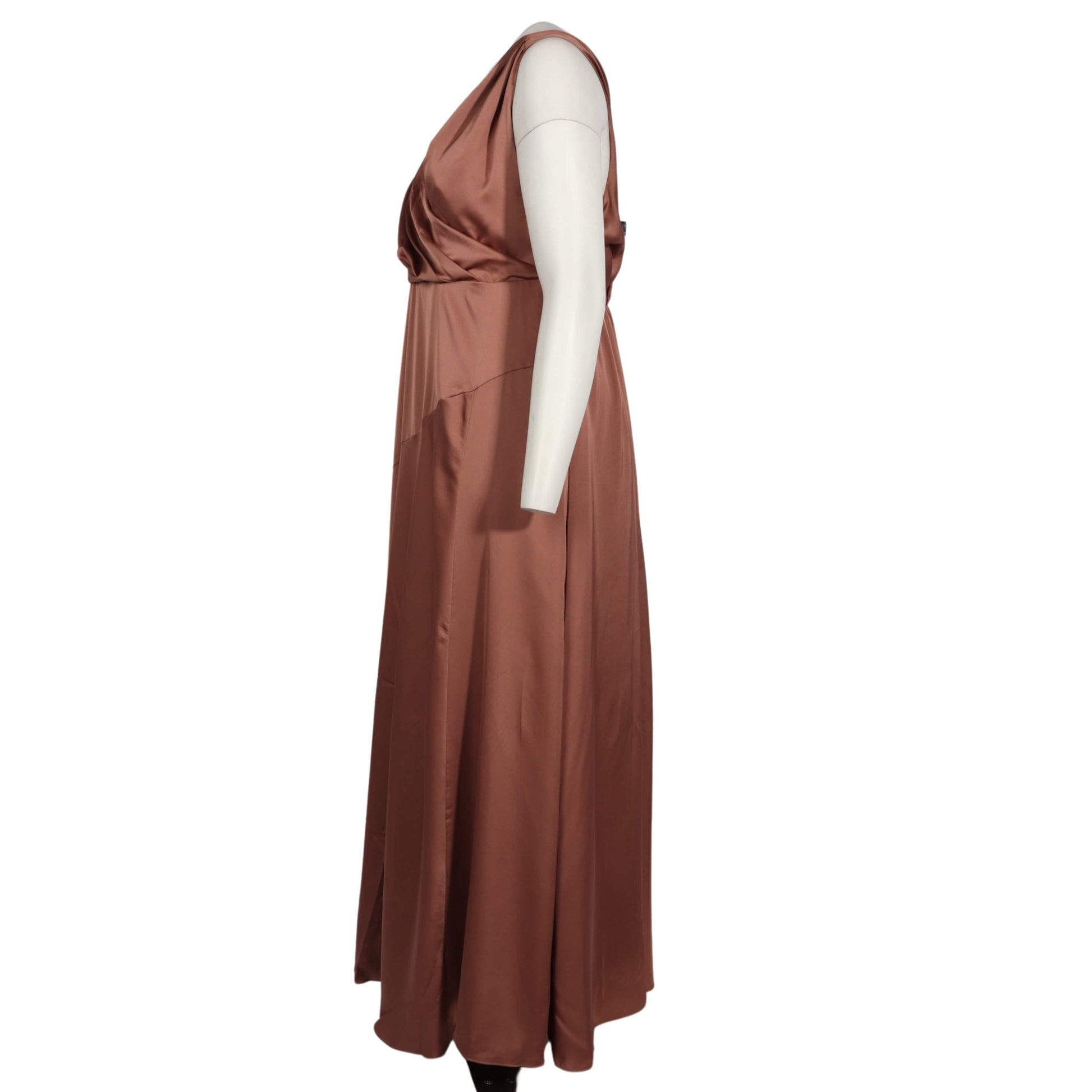 ASOS Womens Dress XXL / Brown ASOS - Sleeveless Long Dress