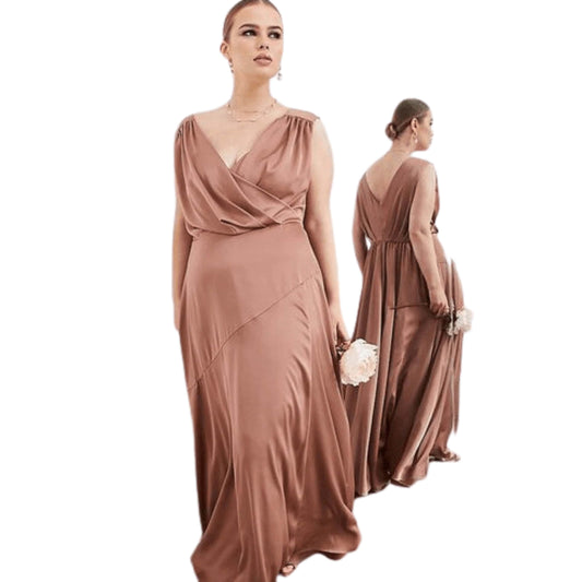 ASOS Womens Dress XXL / Brown ASOS - Sleeveless Long Dress