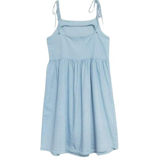 ASOS Womens Dress M / Blue ASOS - Tie Straps Lightweight Denim Mini Dress