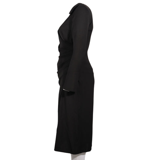ASOS Womens Dress L / Black ASOS - Wrap Shirt Dress