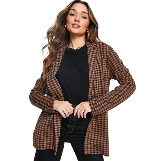 ASOS Womens Jackets S / Brown ASOS - Jersey slouchy suit blazer