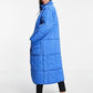 ASOS Womens Jackets M / Blue ASOS -  Tall Quilted Longline Puffer Coat