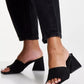 ASOS Womens Shoes 37 / Black ASOS - Halliwell Block Heeled Mules