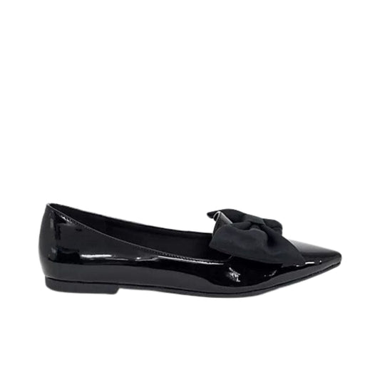 ASOS Womens Shoes 38 / Black ASOS - Lake Bow Pointed Ballet Flats