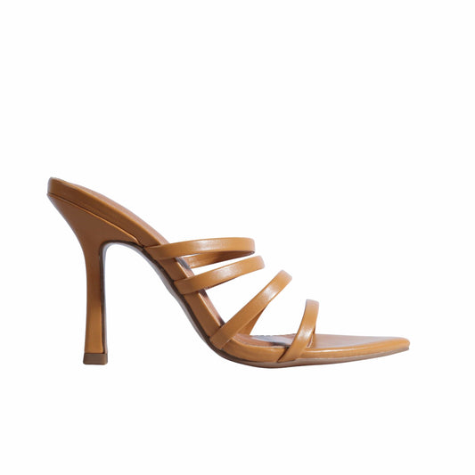ASOS Womens Shoes 35 / Beige ASOS - Napa Pointed Insole Heeled Sandals