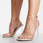 ASOS Womens Shoes ASOS - Norton Clear Barely There Heeled Sandals