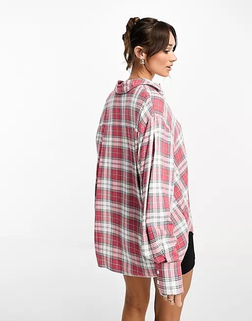 ASOS Womens Tops ASOS - Oxford Shirt Check