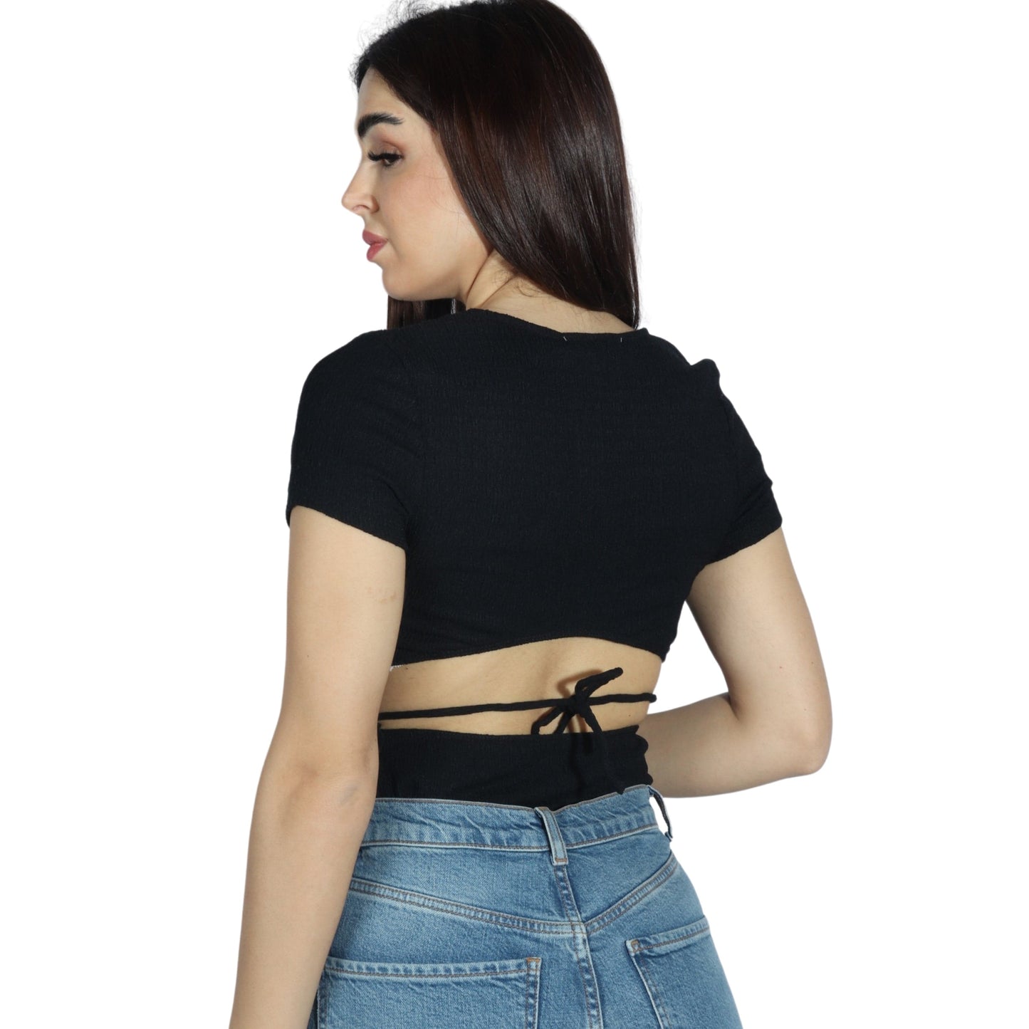 ASTR Womens Tops M / Black ASTR - Open Back Bodysuit