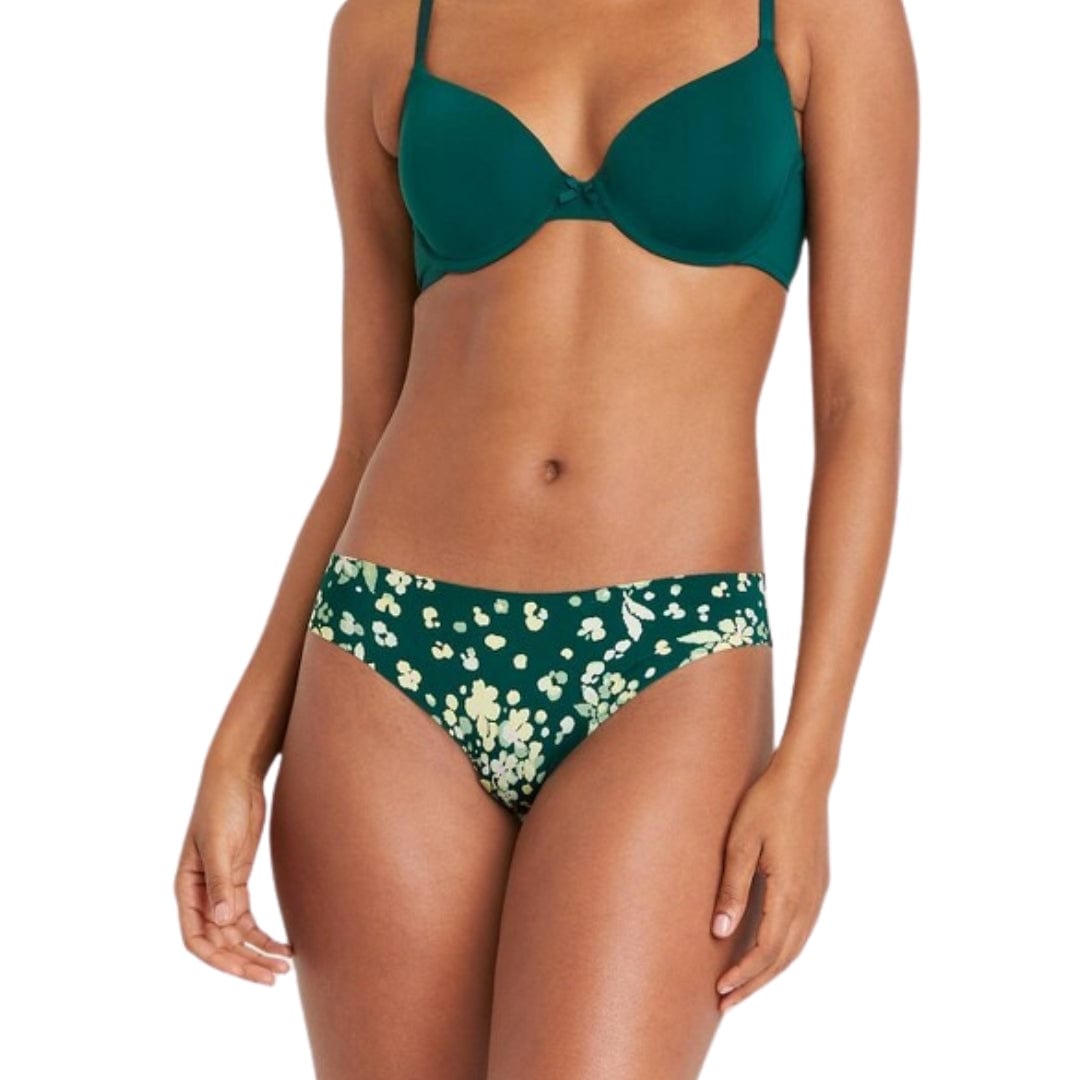 AUDEN Womens Underwear L / Green AUDEN - Laser Cut Thong