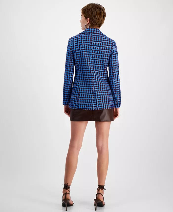 AVEC LES FILLES Womens Jackets AVEC LES FILLES - Houndstooth Tweed Blazer