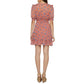 B.SMART Womens Dress S / Multi-Color B.SMART - Ruffled Floral Clip-Dot a-Line Dress