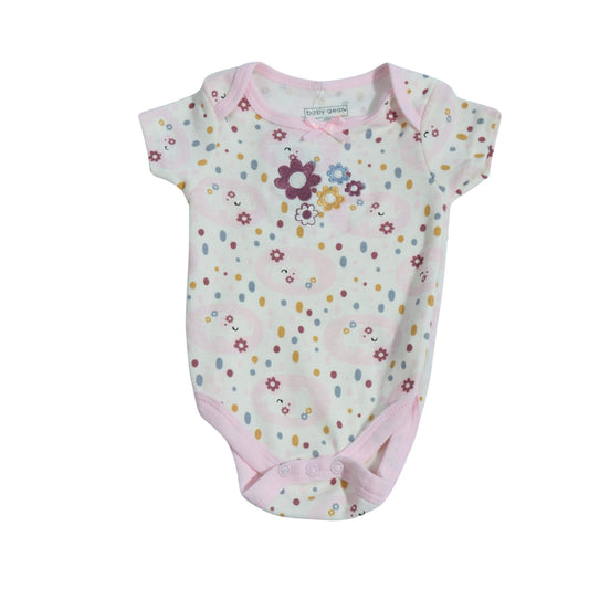 BABY GEAR Baby Girl 0-3 Month / White BABY GEAR - Baby - All Over Floral Bodysuit