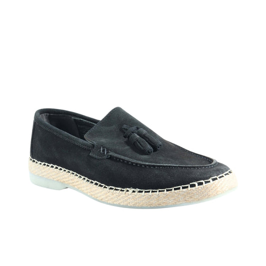 BALE Mens Shoes 41 / Black BALE - Espadrilles suede Formal Shoe