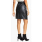 BAR III Womens Bottoms XXS / Black BAR III - Faux-Leather Skirt