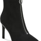 BAR III Womens Shoes 41 / Black BAR III - Comfort Briget Pointed Toe Stiletto Zip-up Boots