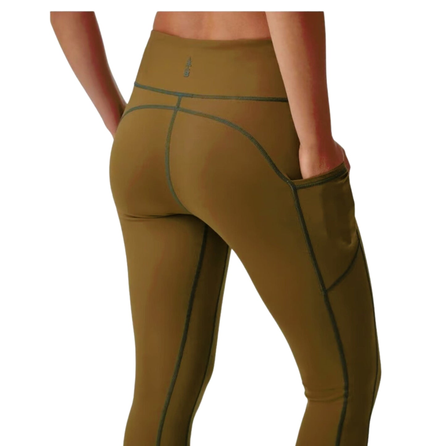 BASS OUTDOOR Womens sports L / Green BASS OUTDOOR - Rover Ankle-Length Leggings