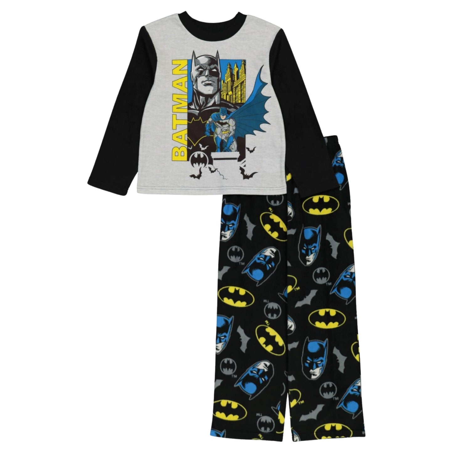 BATMAN Boys Pajamas M / Multi-Color BATMAN - Boys Pajamas, 2 Piece Set