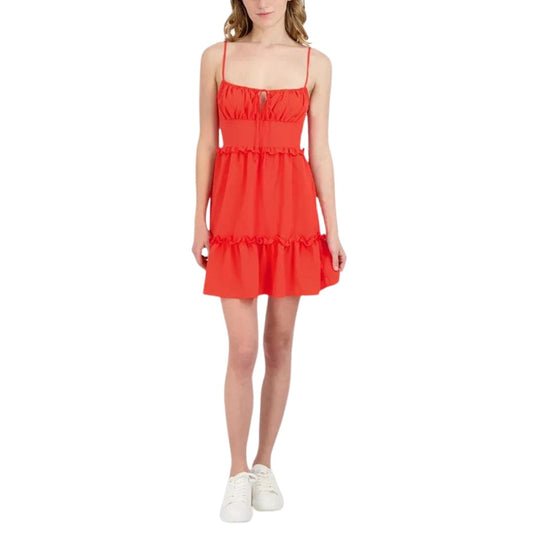 BCBG L / Coral BCBG - Ruffled Cami Dress