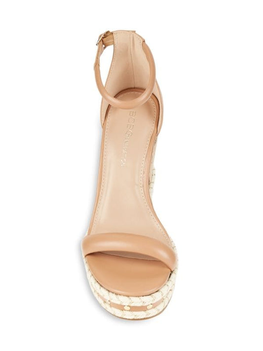 BCBG Womens Shoes 38.5 / Brown BCBG -  Narida Ankle Strap Wedge Sandals