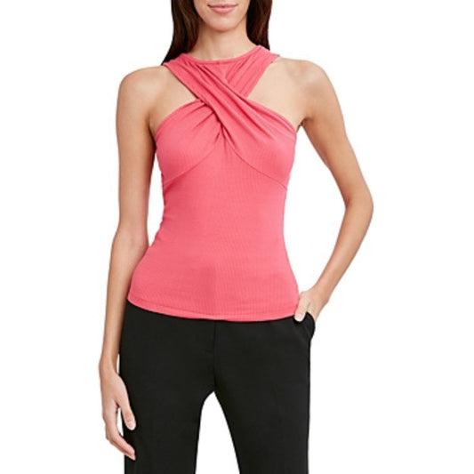 BCBG Womens Tops S / Pink BCBG - Crisscross Front Top