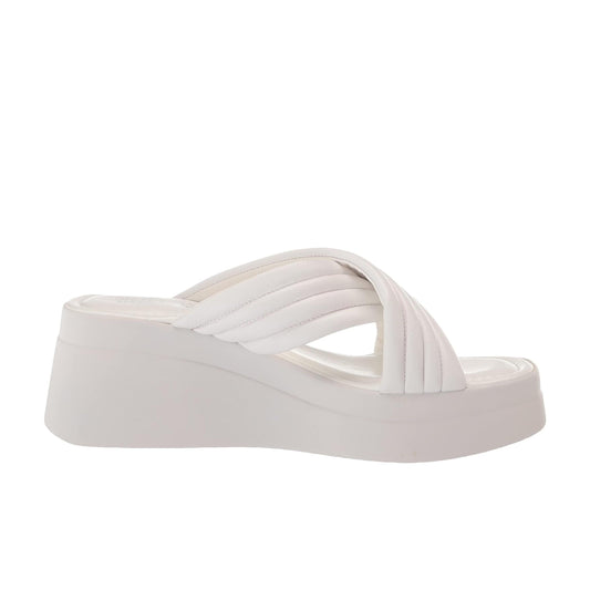 BELLA VITA Womens Shoes 41 / White BELLA VITA - Maz-Italy Platform Sandal Wedge