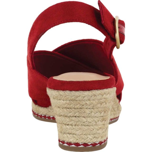 BELLA VITA Womens Shoes 38 / Red BELLA VITA -  Round Toe Wedge Buckle Shoes