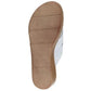 BELLA VITA Womens Shoes 42 / White BELLA VITA  -  Round Toe Wedge Slip On Leather Slide Sandals