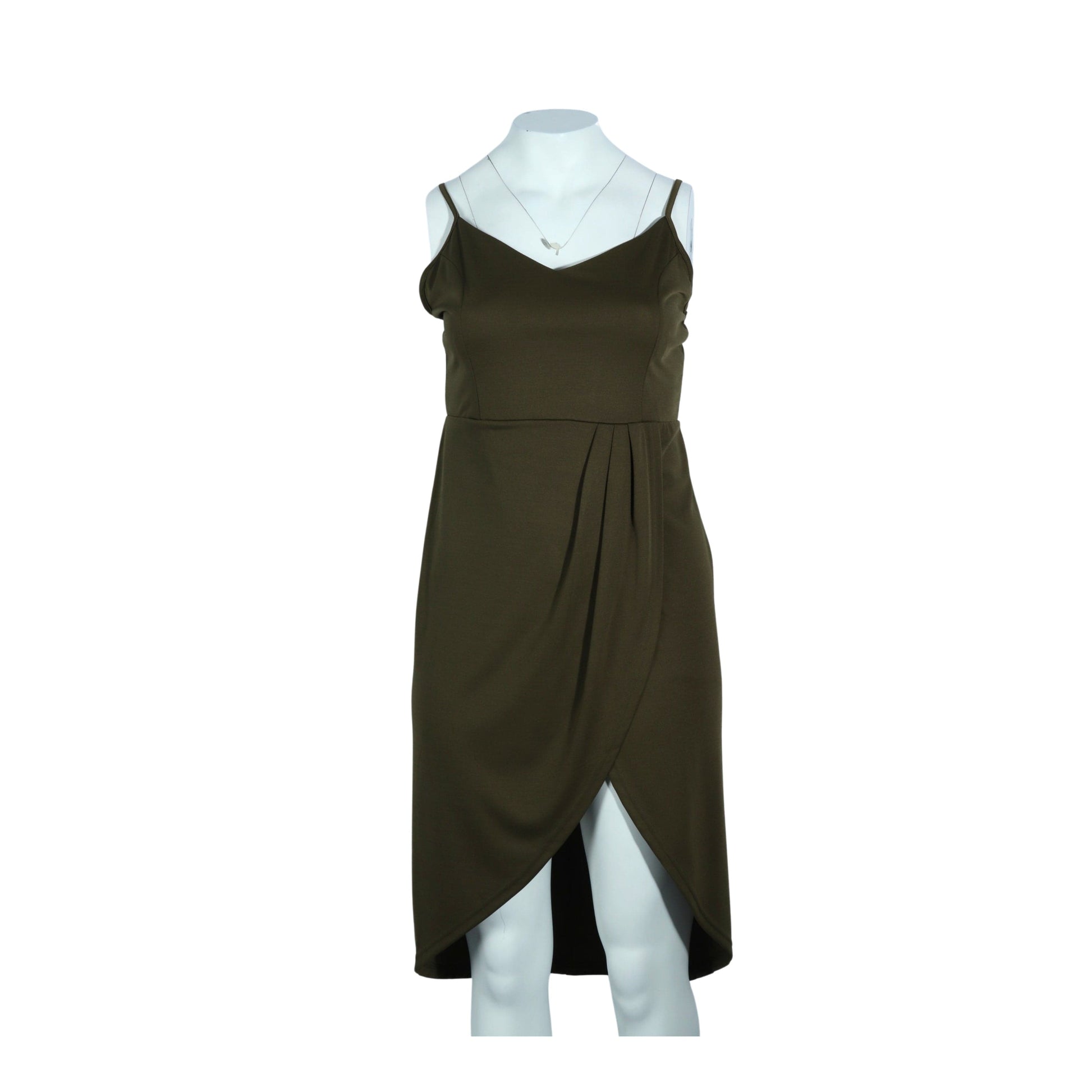 BELONGSCI Womens Dress XL / Green BELONGSCI -  V Neck Sleeveless Dress