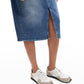 Beyond Marketplace XS / Blue JEN7 - Pencil Skirt Front Slit